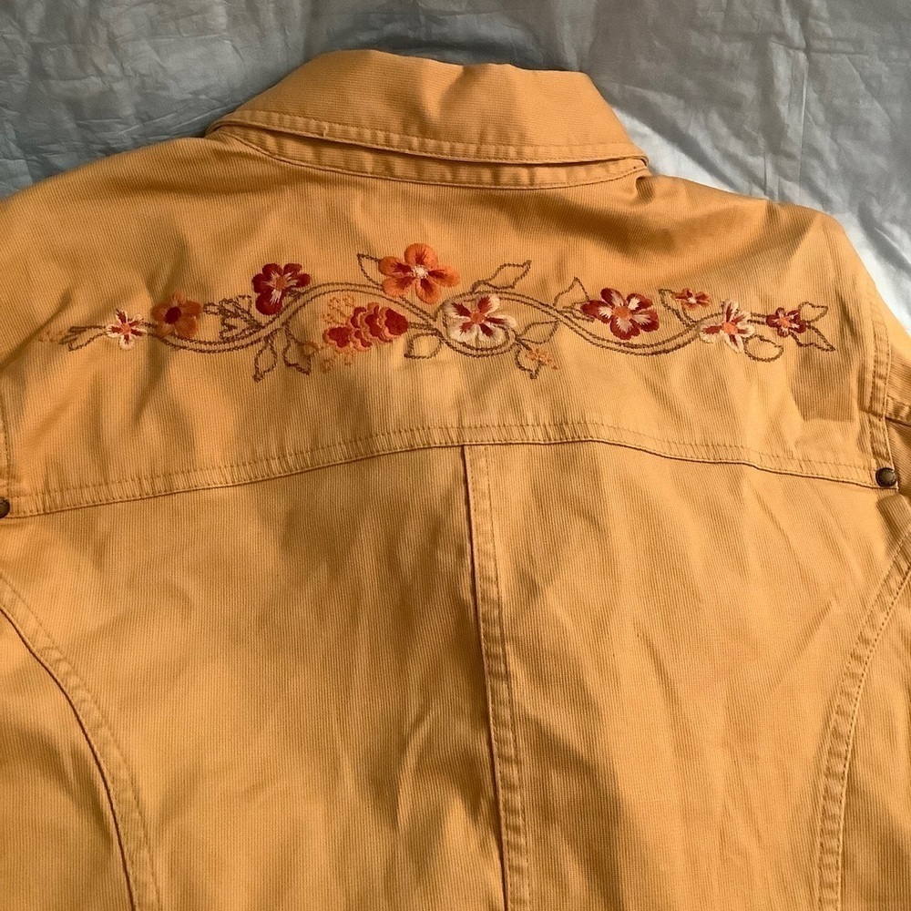Tommy Bahama Laguna Beachford Button Front Women’s Mustard Jacket - Picture 5 of 13